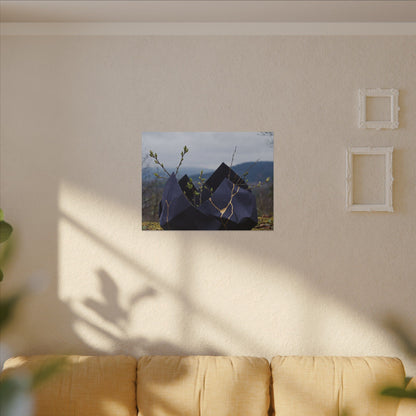 Paper Fold Canvas Art | Spring Kintsugi Gold Repair Art