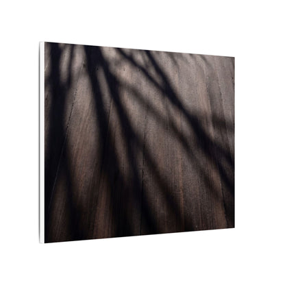 Dark Japandi Shadow Play in Dawn | Moody Minimal Canvas Art