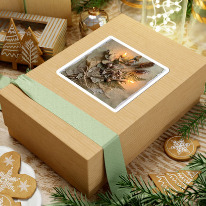 Dried Flowers Winter Sticker | Japandi Earthy Design