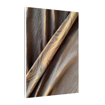 Warm Silk Drape Canvas Art - Japanese Pattern Japandi