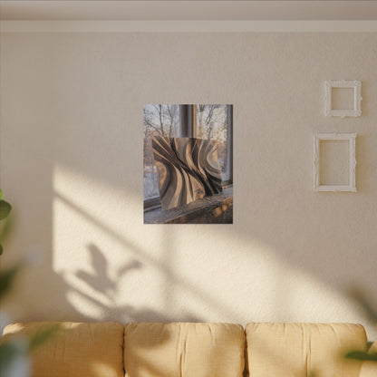 Mono No Aware Paper Fold Canvas Art - Japandi Minimal Line