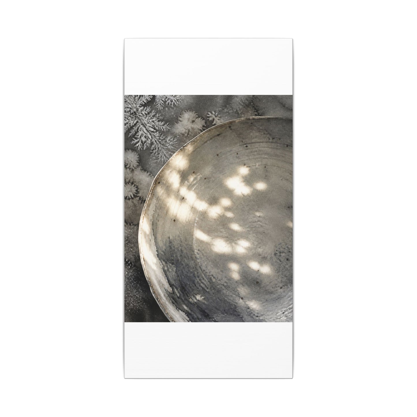 Ceramic Bowl Watercolor Canvas Art | Warm Japandi Art