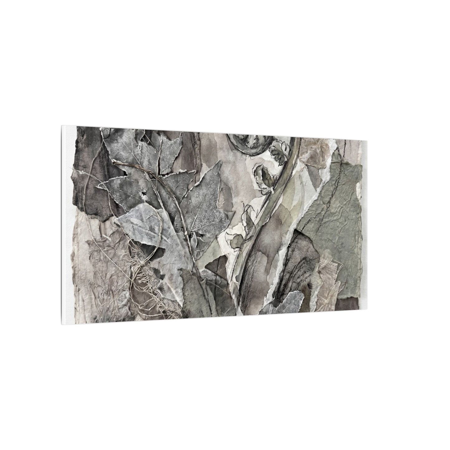 Japandi Fern Unfurling in Overcast | Texture Canvas Art