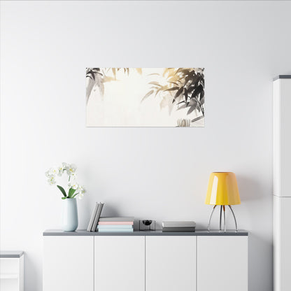 Tea Ceremony Sumi E Canvas Art | Serene Zen Art