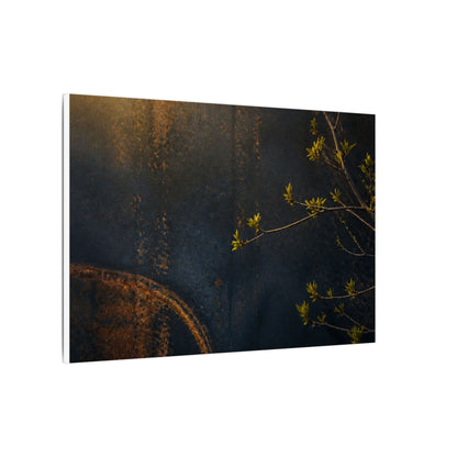 Spring Rust Patina Dark Texture Canvas Art | Moody Decor