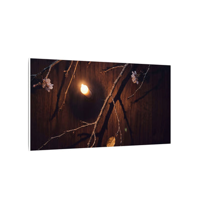 Datsuzoku Cherry Blossom Canvas Art - Dark Japandi Moody Minimal
