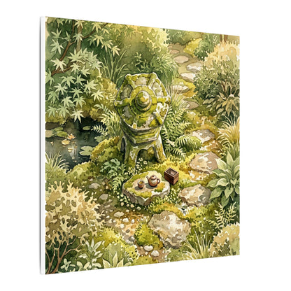 Datsuzoku Stone Lantern Canvas Art - Japandi Watercolor