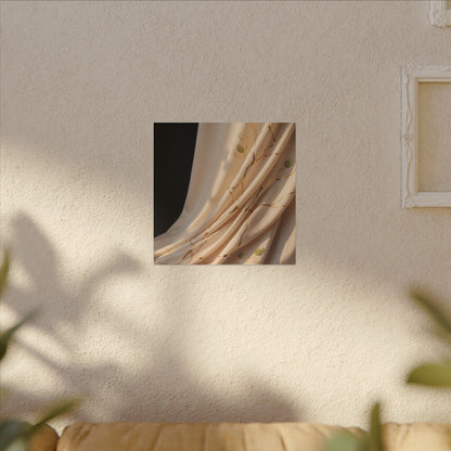 Golden Hour Silk Drape Canvas Art - Kintsugi Fukinsei