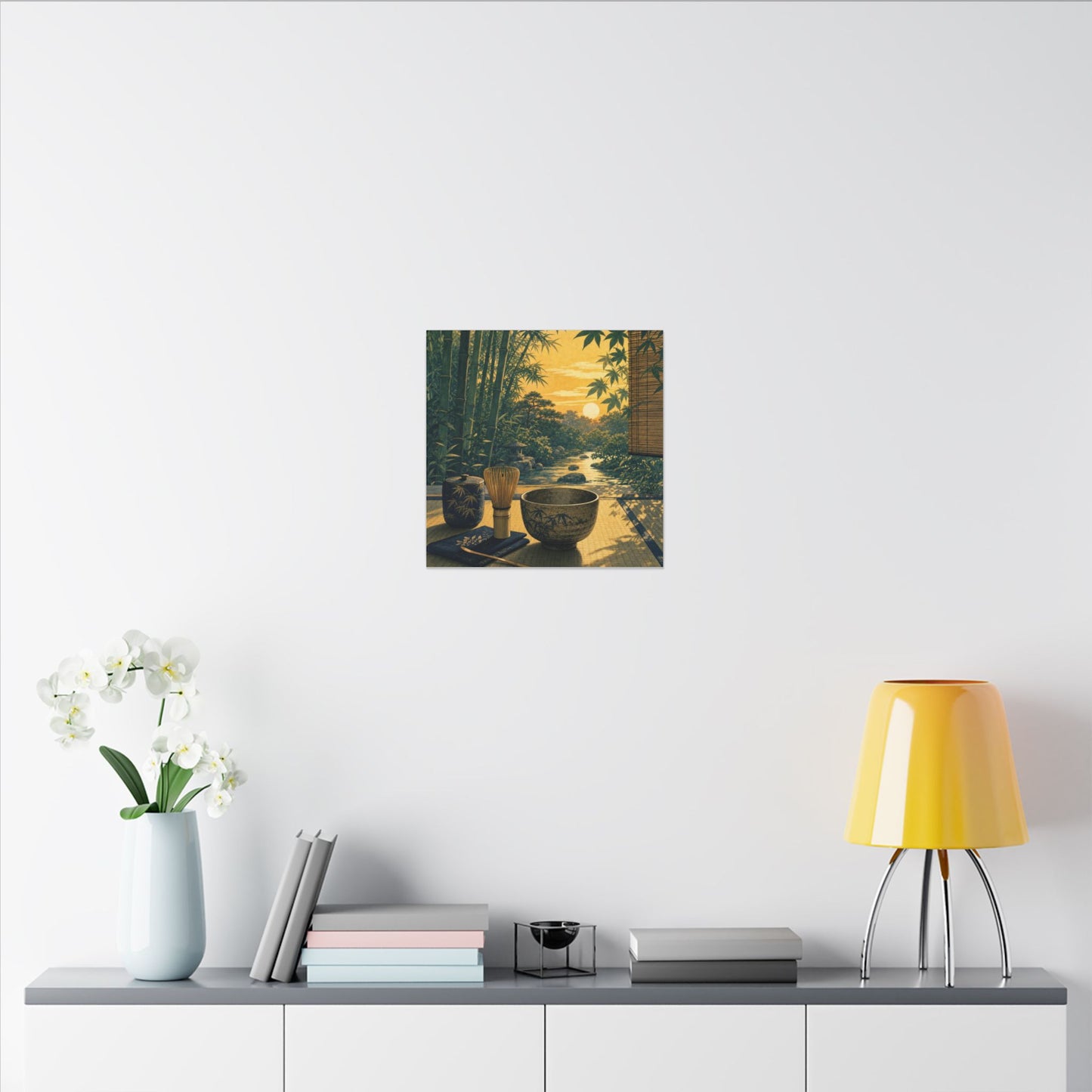 Ma Tea Ceremony Canvas Art - Zen Ukiyo E Inspired