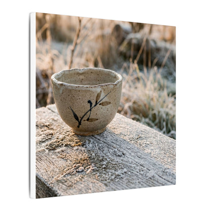 Golden Hour Ceramic Bowl Canvas Art - Japandi Ma