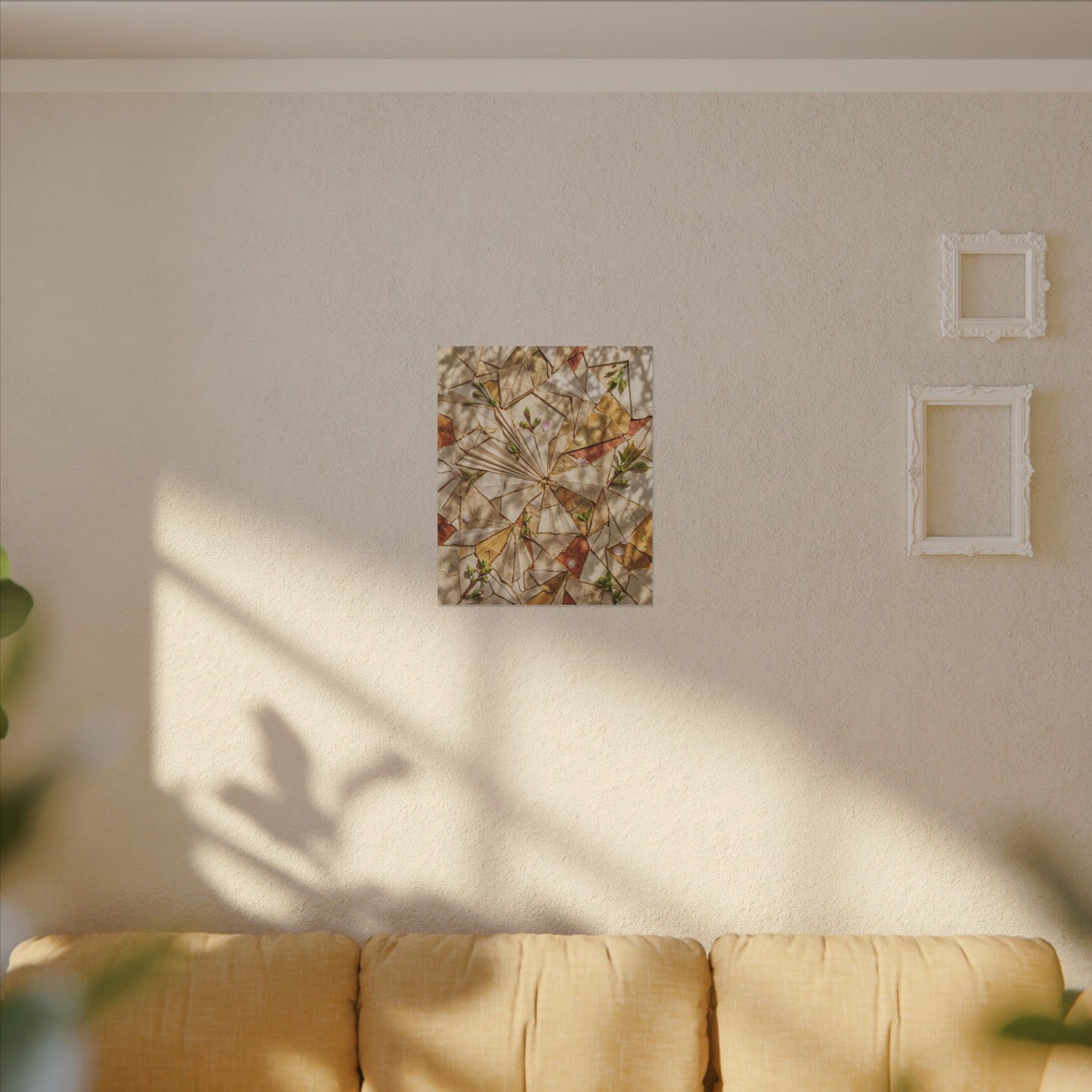 Resilient Paper Fold Canvas Art - Gold Repair Kintsugi