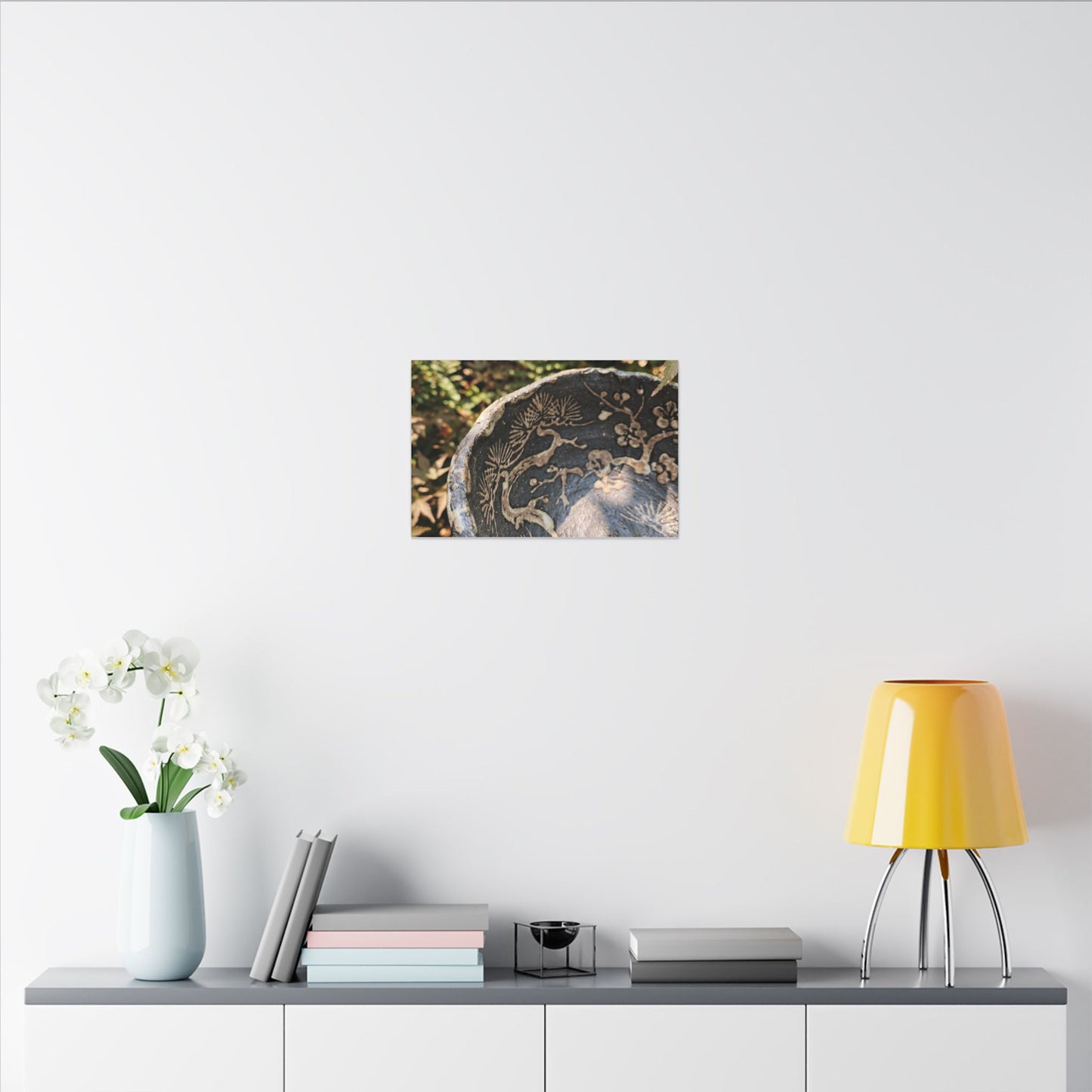 Ceramic Bowl Canvas Art | Summer Japandi Japanese Pattern Art