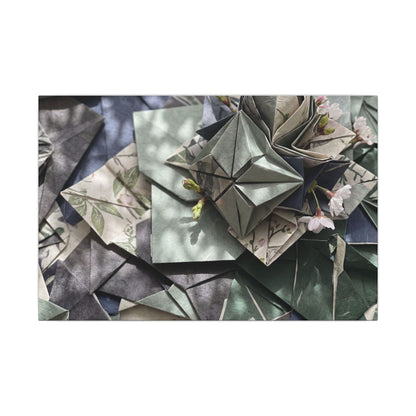Shibui Paper Fold Canvas Art - Japandi Japanese Pattern