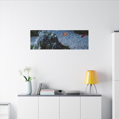 Autumn Incense Smoke Karesansui Canvas Art | Calm Decor