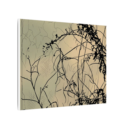 Golden Hour Shadow Play Canvas Art - Japandi Mono No Aware