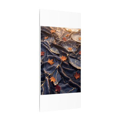 Golden Hour Silk Drape Canvas Art - Kintsugi Shibui