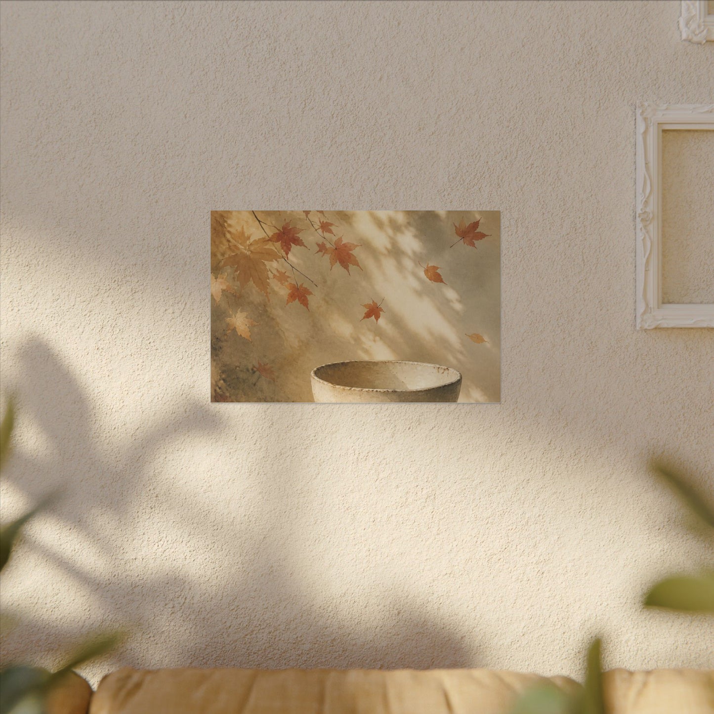Japandi Ceramic Bowl in Dappled | Watercolor Canvas Art