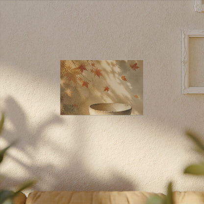 Japandi Ceramic Bowl in Dappled | Watercolor Canvas Art