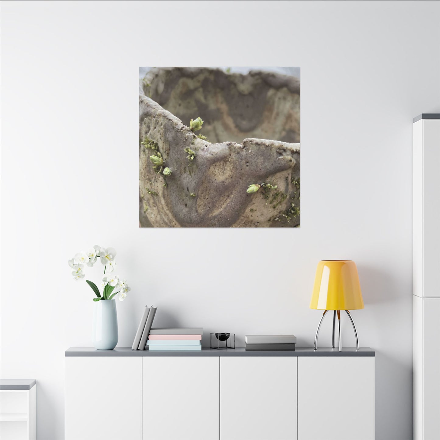 Overcast Ceramic Bowl Canvas Art - Japandi Fukinsei