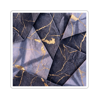 Seijaku Paper Fold Sticker - Kintsugi Gold Vein Art Print