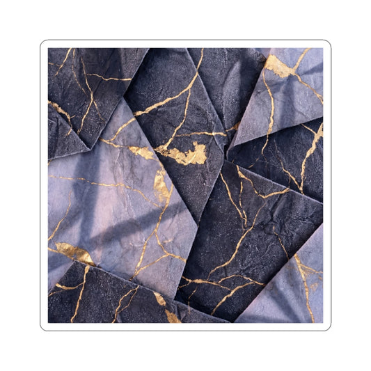 Seijaku Paper Fold Sticker - Kintsugi Gold Vein Art Print