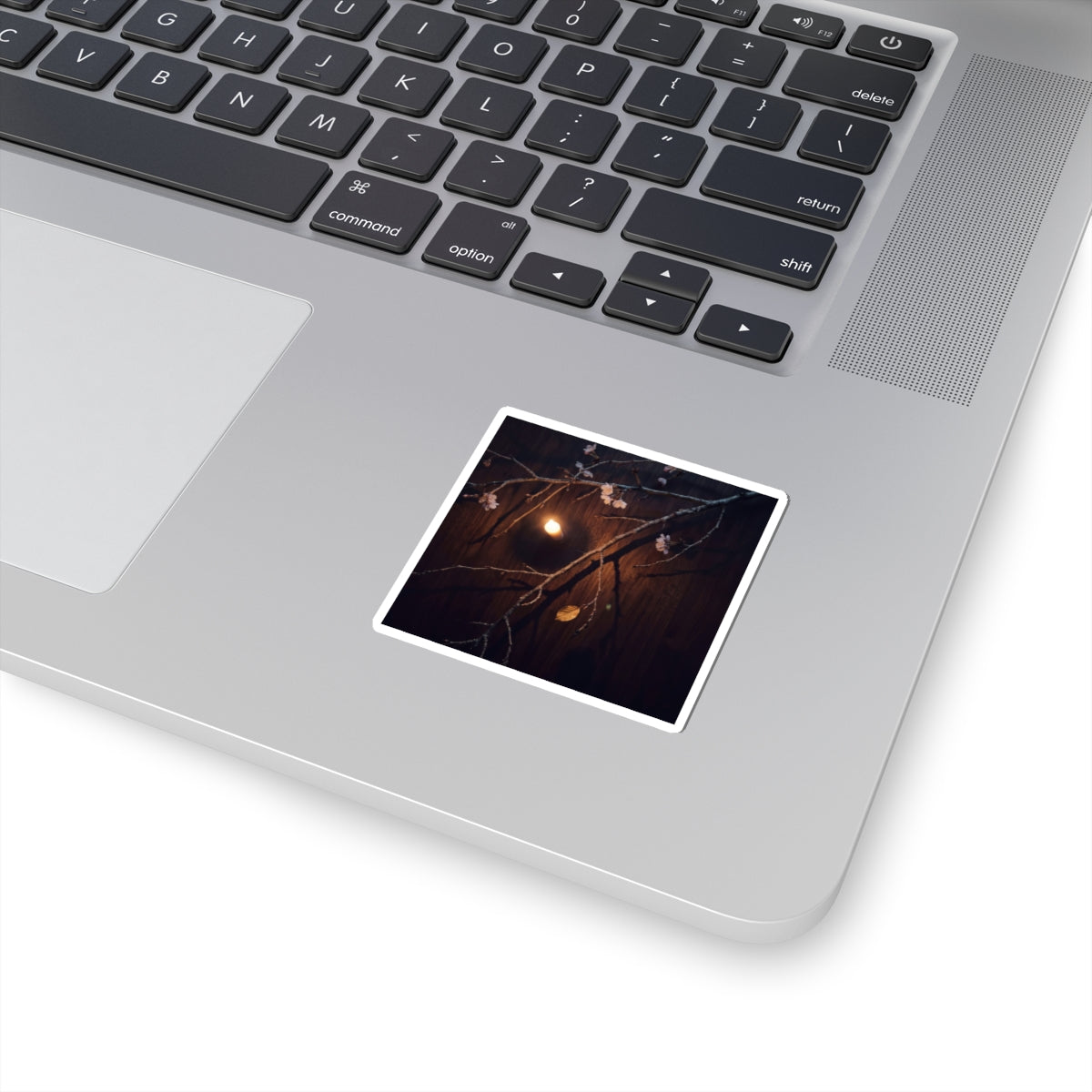 Candlelight Cherry Blossom Sticker - Dark Japandi Datsuzoku