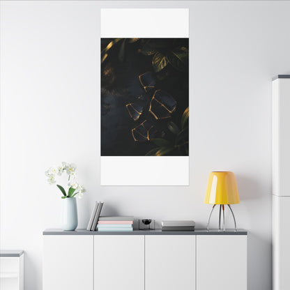 Summer Broken Pottery Moody Minimal Canvas Art | Atmospheric Decor
