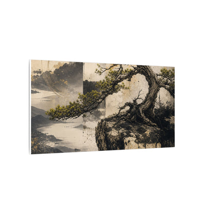 Golden Hour Pine Tree Canvas Art - Japandi Datsuzoku