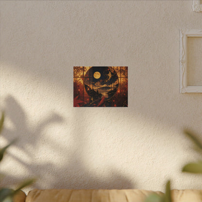 Beautiful Shoji Screen Canvas Art - Gold Vein Kintsugi