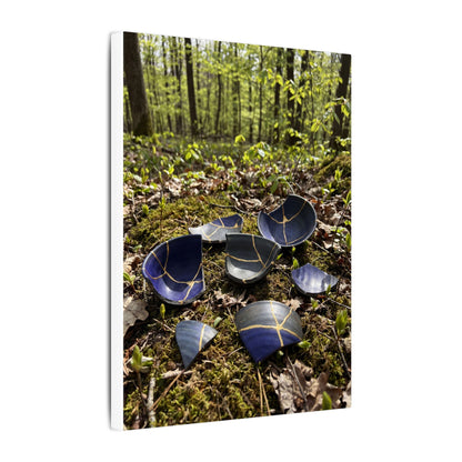 Philosophical Broken Pottery Canvas Art - Broken Beauty Kintsugi