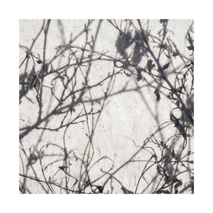 Shadow Play Wall Art Print | Winter Japandi Japanese Pattern Art