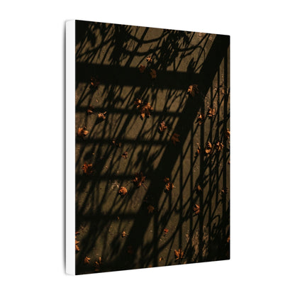 Shadow Play Canvas Art | Autumn Dark Japandi Moody Minimal Art