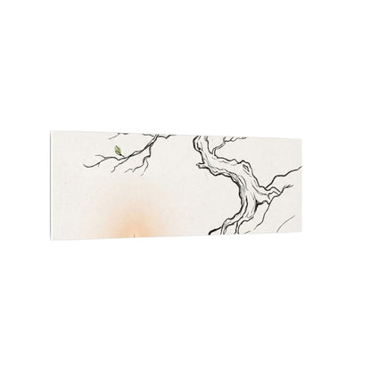 Candlelight Pine Tree Canvas Art - Japandi Shibui