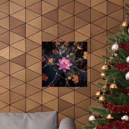 Dappled Lotus Flower Wall Art Print - Kintsugi Ma