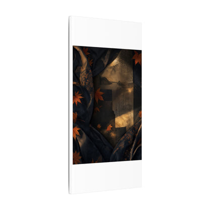 Autumn Silk Drape Shadow Zen Canvas Art | Bold Decor