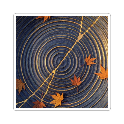Golden Hour Water Ripple Sticker - Kintsugi Datsuzoku Art Print