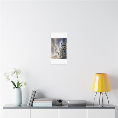 Incense Smoke Summer Canvas Art | Japandi Cozy Design