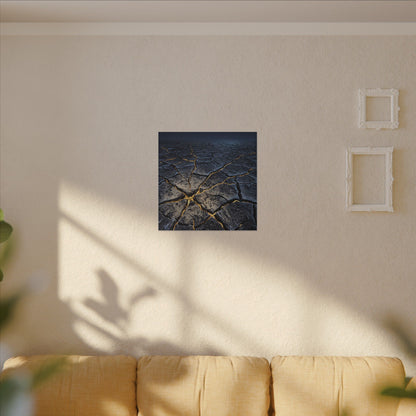 Cracked Earth Broken Beauty Canvas Art | Artful Kintsugi Art