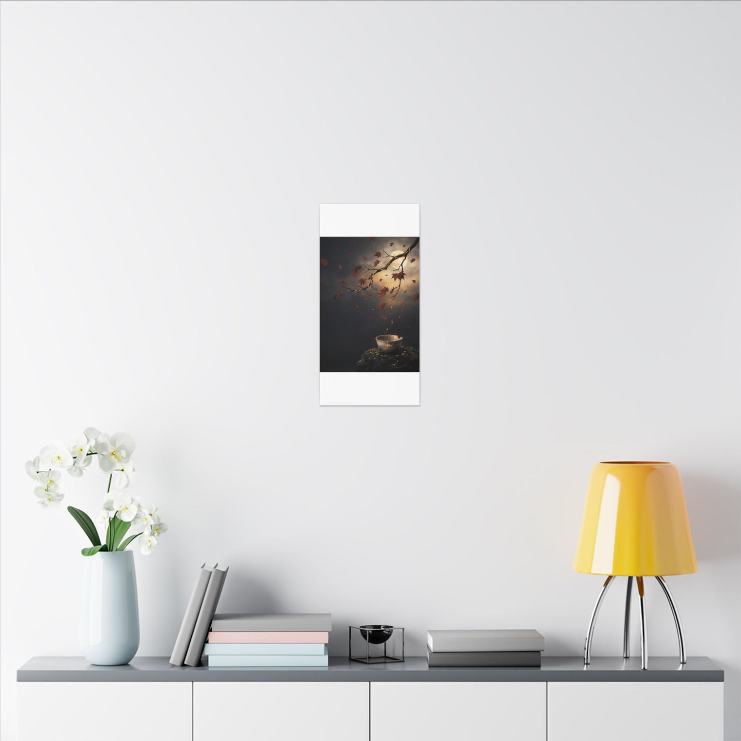 Moonlit Garden Gold Repair Canvas Art | Beautiful Kintsugi Art