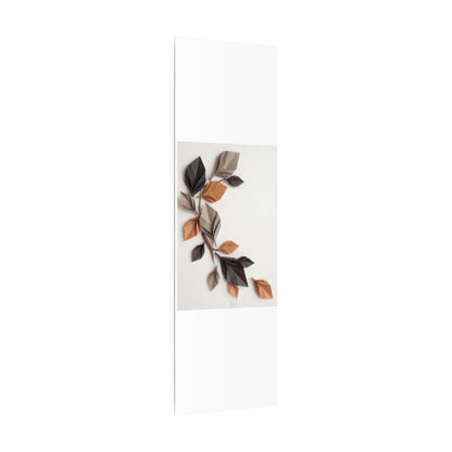 Paper Fold Autumn Canvas Art | Japandi Earthy Design