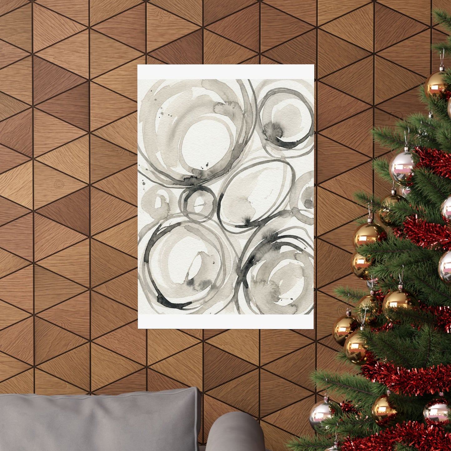 Handcrafted Feel Japandi Watercolor Wall Art Print