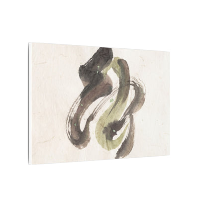 Ink Brushstroke Canvas Art | Spring Japandi Japanese Pattern Art