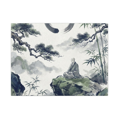 Zen Sumi-e Canvas Art Art Print
