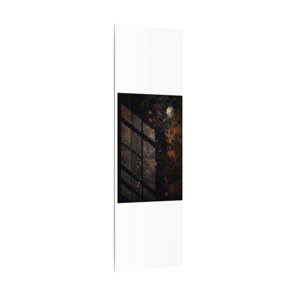 Sophisticated Shadow Play Canvas Art - Dark Texture Dark Japandi