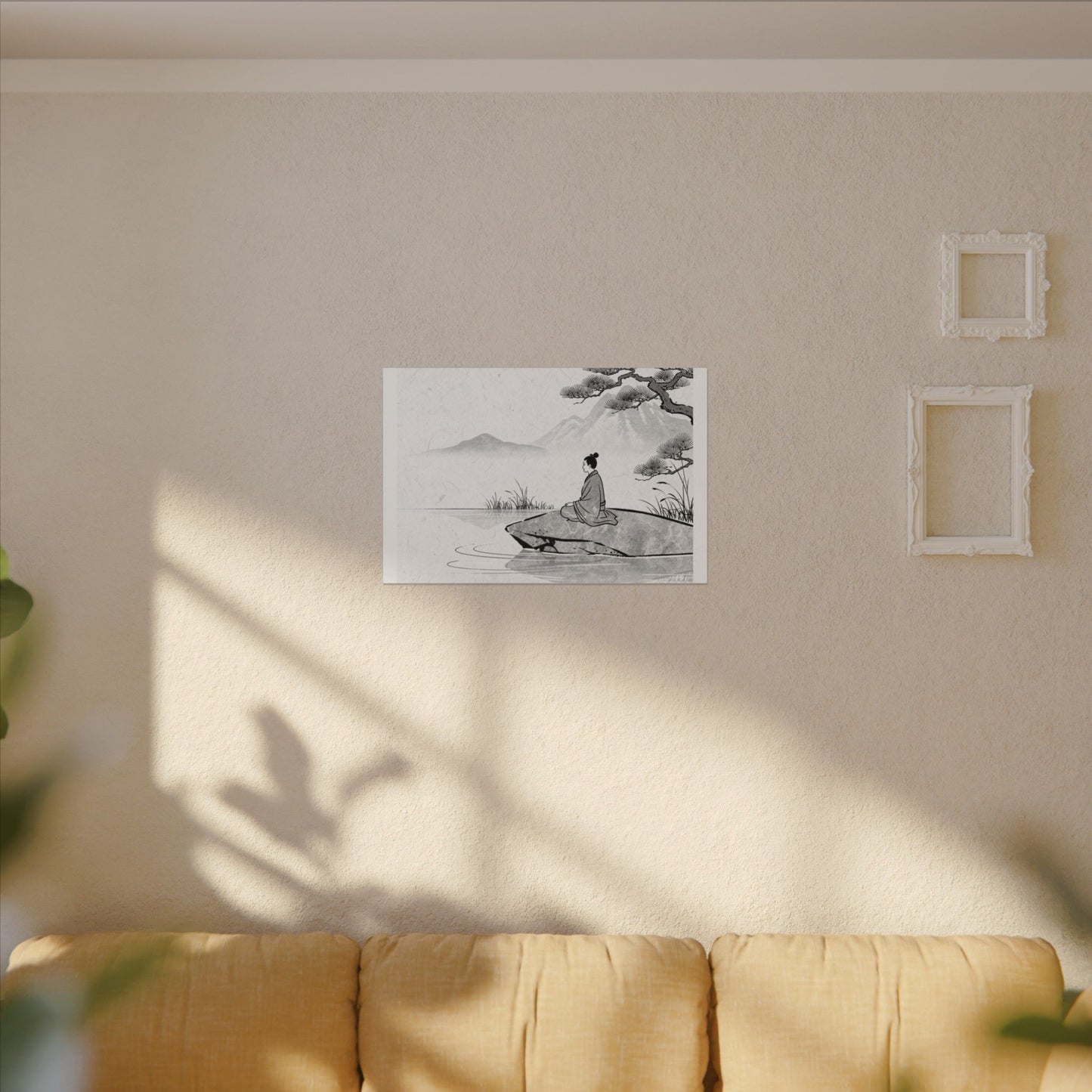 Meditation Harmonious Zen Ukiyo-e Canvas Art