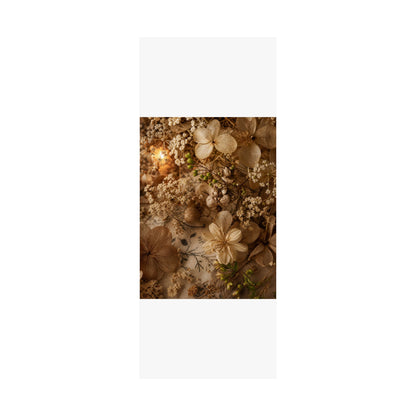 Candlelight Dried Flowers Wall Art Print - Japandi Fukinsei
