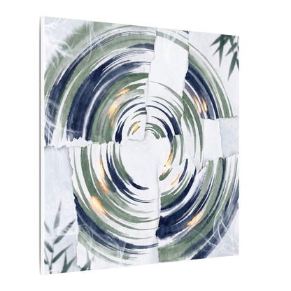 Winter Water Ripple Sumi E Canvas Art | Peaceful Decor