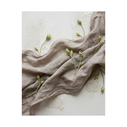 Silk Drape Wall Art Print | Spring Japandi Texture Art