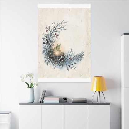 Winter Shoji Screen Forest Whimsy Canvas Art | Enchanting Decor