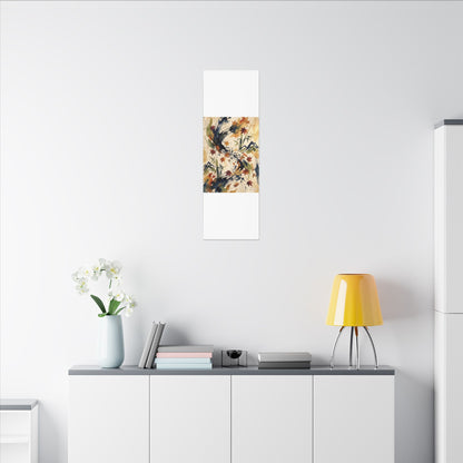 Golden Hour Ink Brushstroke Canvas Art - Zen Shibui